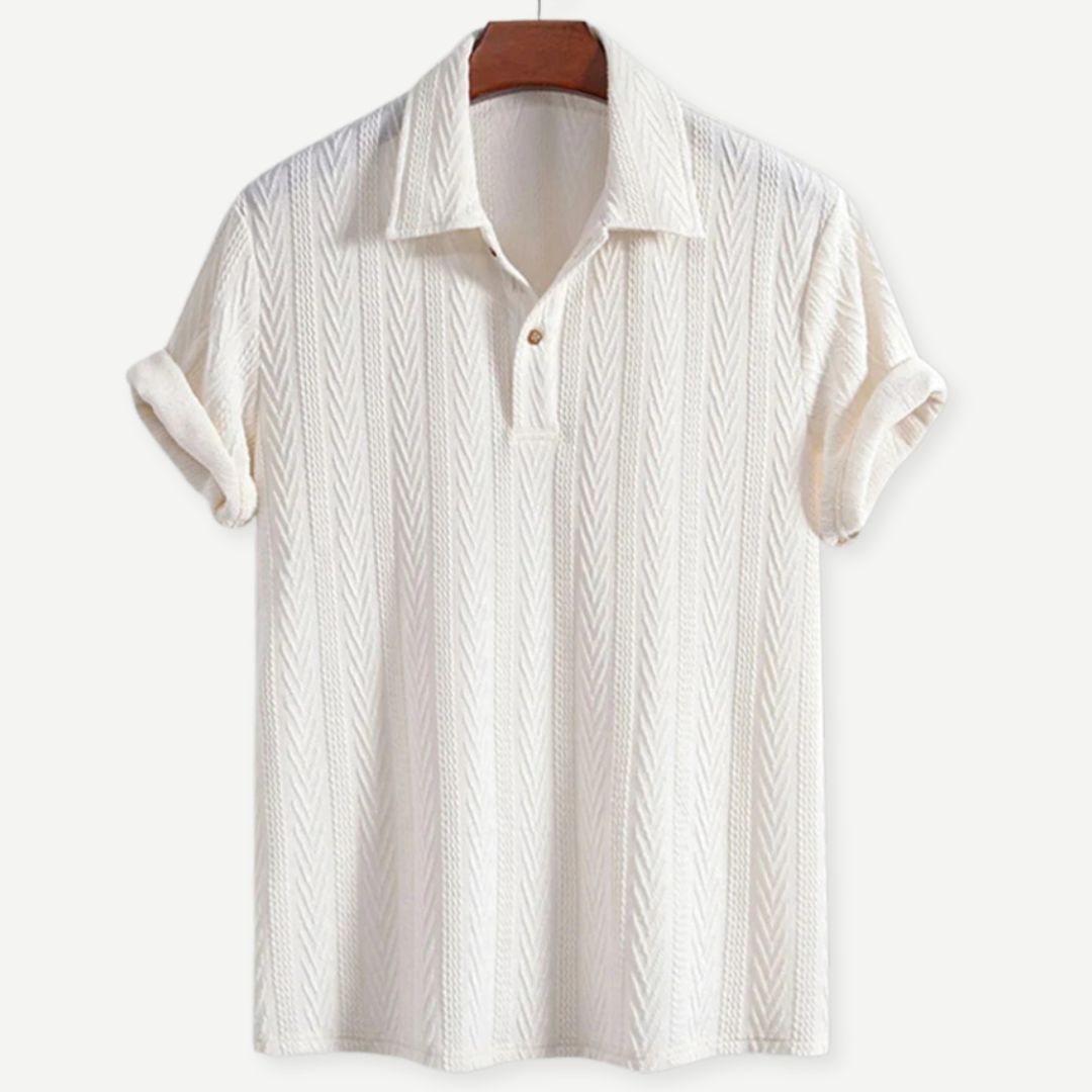 Air-Knit Ivory Polo - Melbourne Meadow