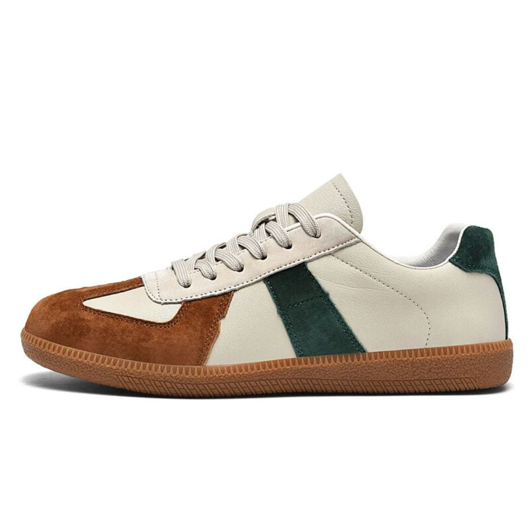 Premium Leather + Suede Sneakers - Melbourne Meadow