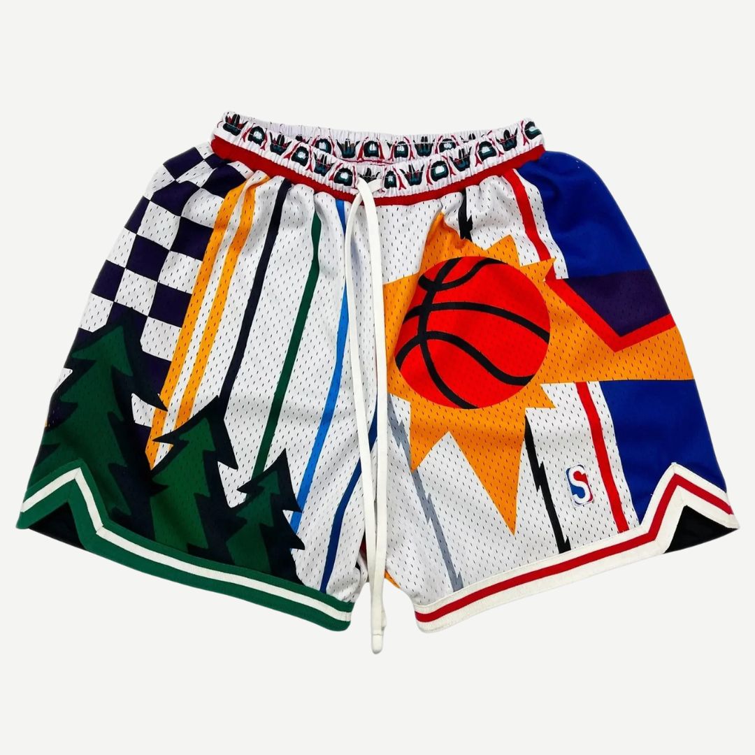 Retro Hooper Shorts - Melbourne Meadow