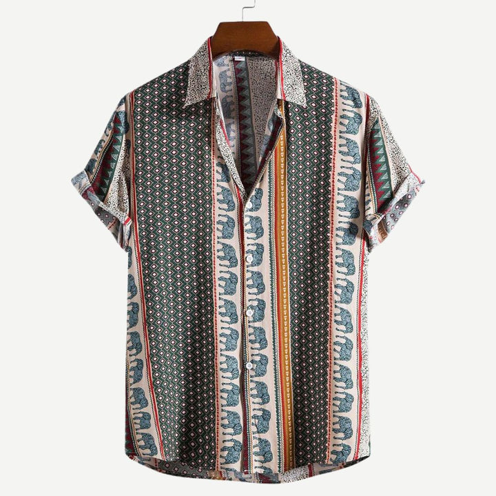 Elephant Geometric Shirt - Melbourne Meadow