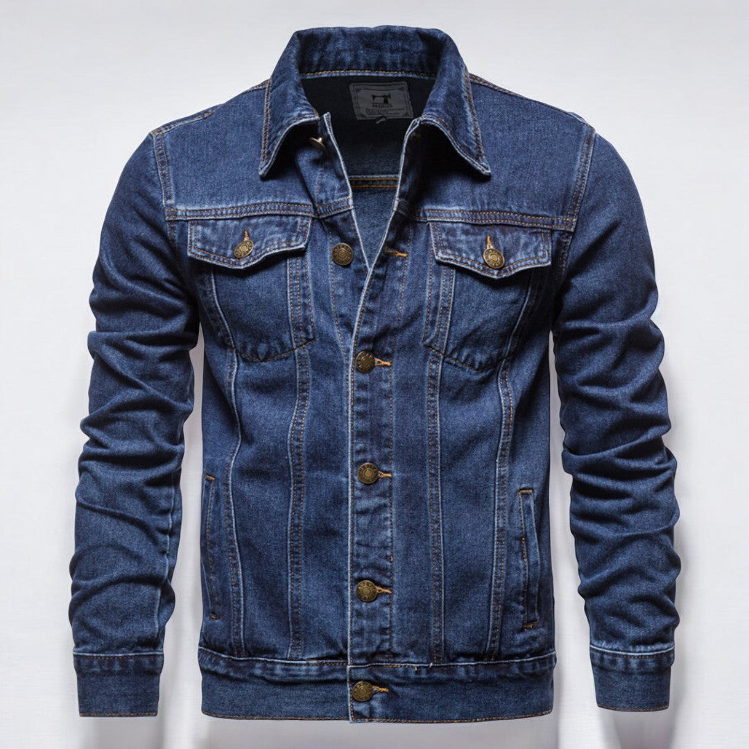 Maverick Washed Denim Jacket - Melbourne Meadow