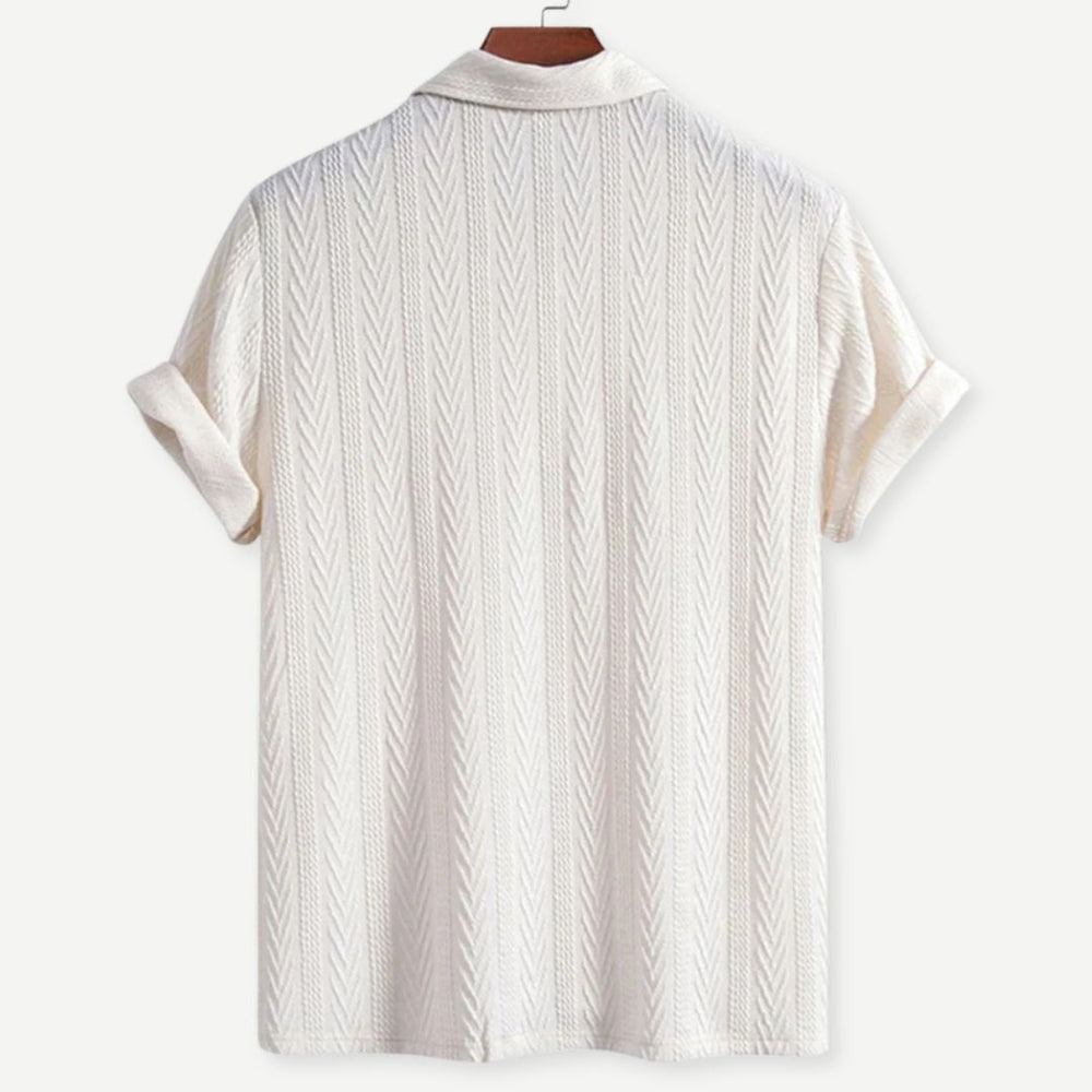 Air-Knit Ivory Polo - Melbourne Meadow