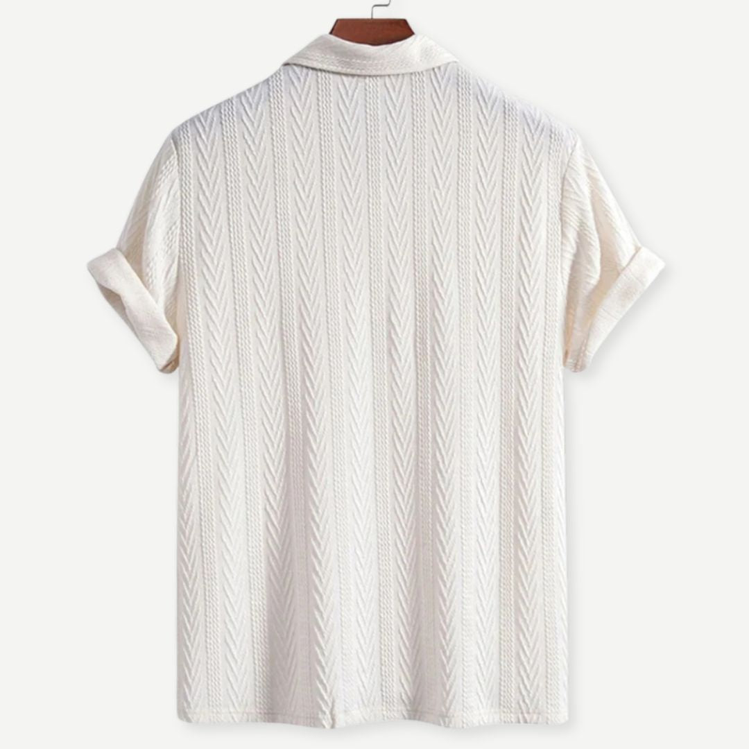 Air-Knit Ivory Polo - Melbourne Meadow