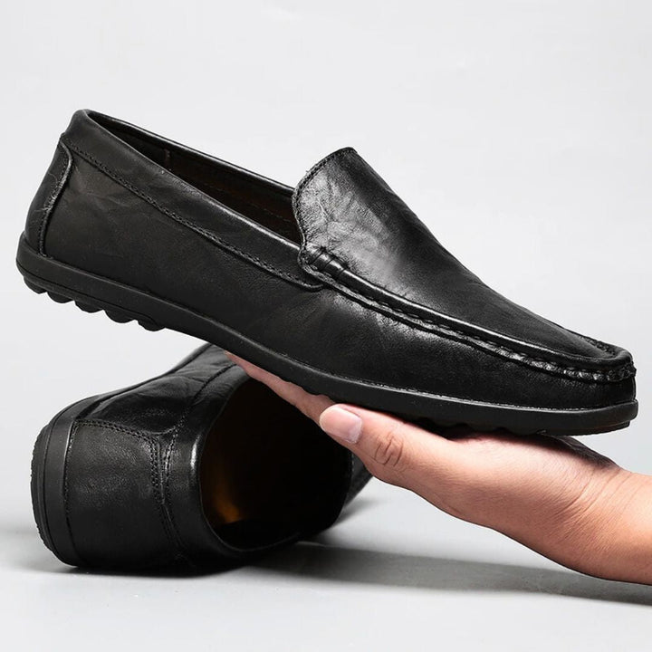 Genuine Leather Loafers - Melbourne Meadow