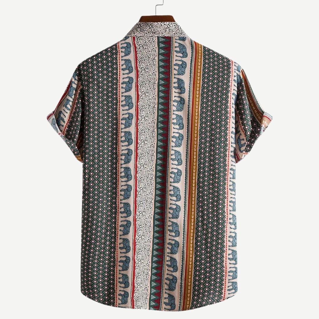 Elephant Geometric Shirt - Melbourne Meadow