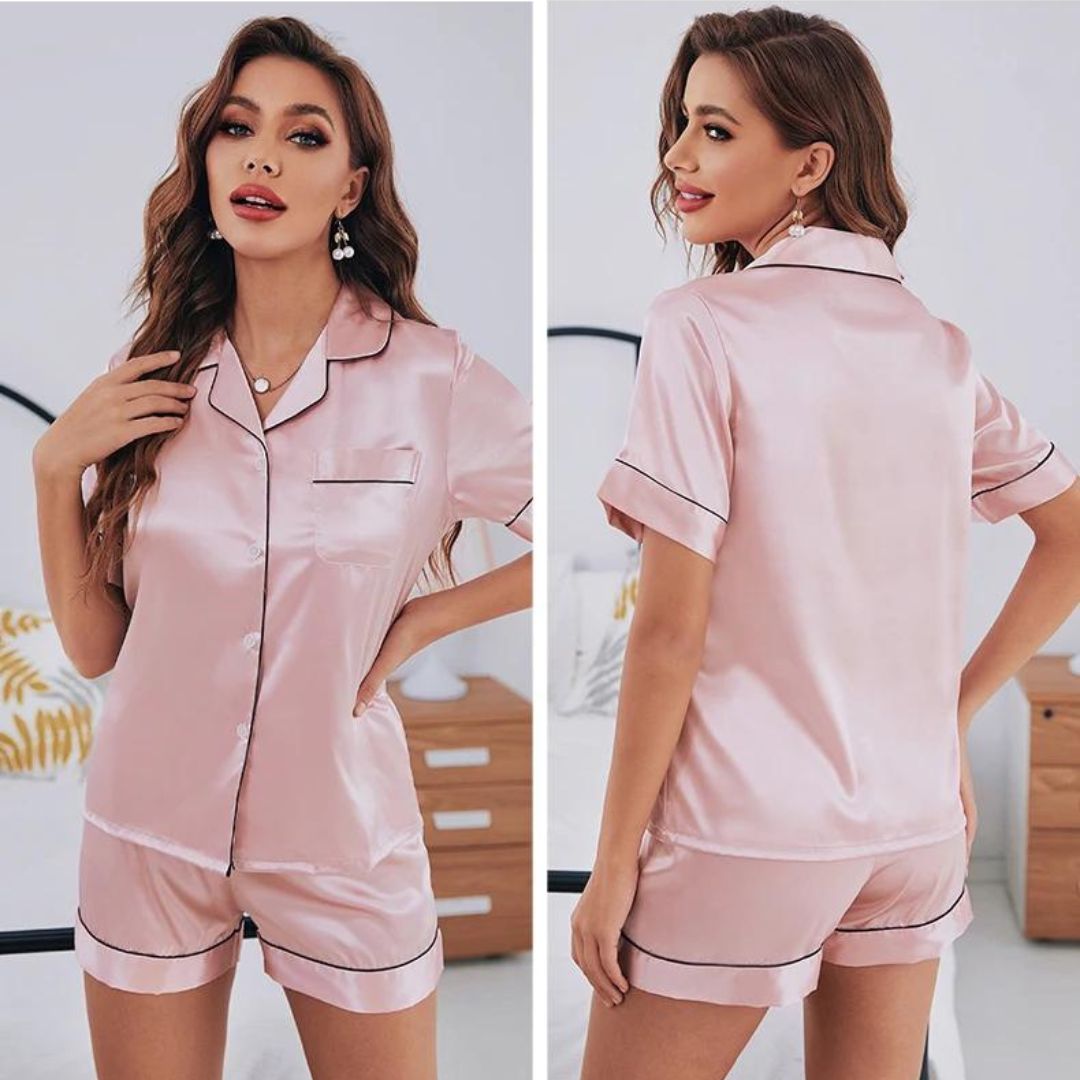 Satin Pajama Set - Melbourne Meadow