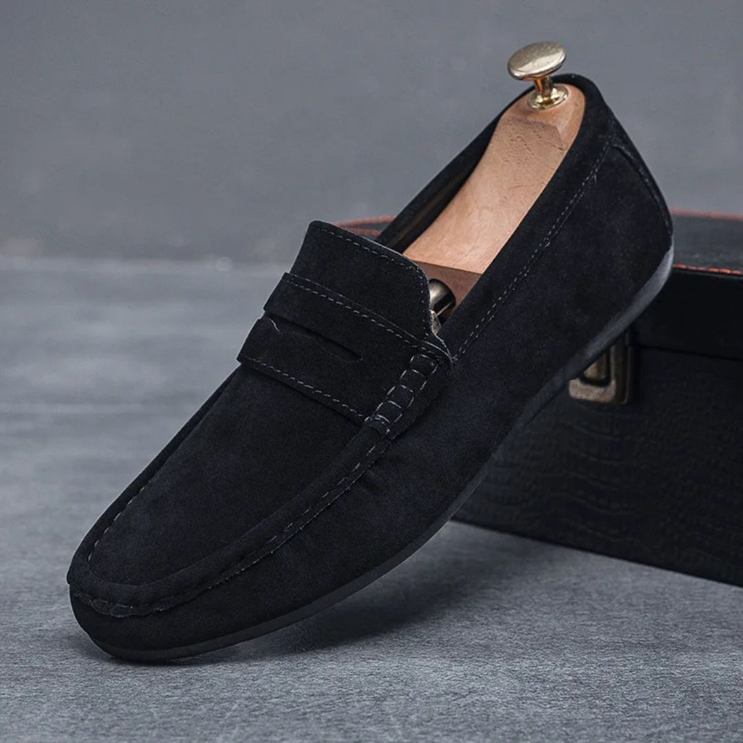 Suede Driving Loafers - Melbourne Meadow