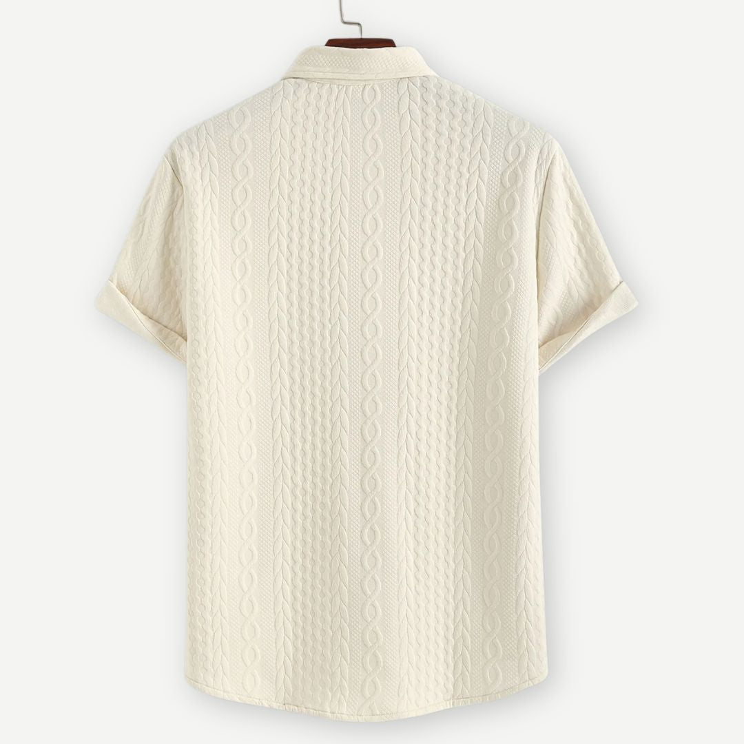 Lux Knitted Ivory Shirt - Melbourne Meadow