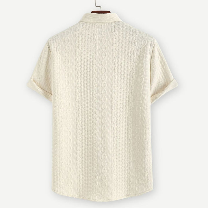 Lux Knitted Ivory Shirt - Melbourne Meadow