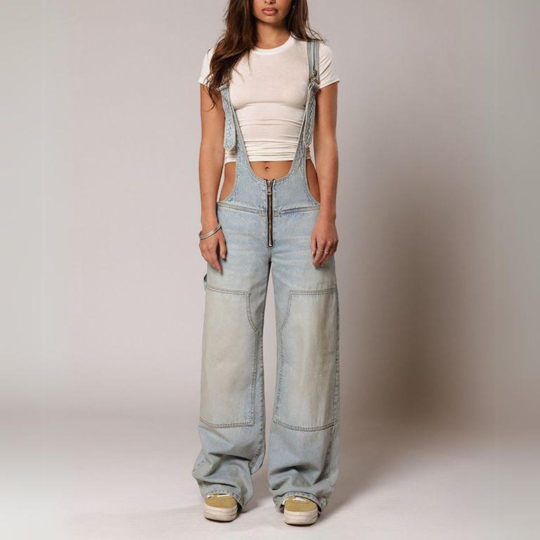 Harper Denim Overalls - Melbourne Meadow