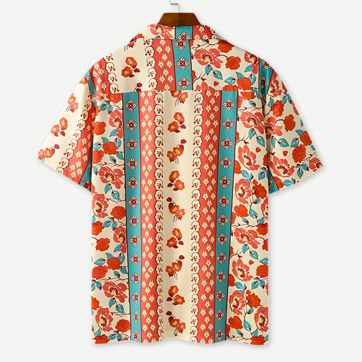 Rose Bloom Summer Collar Shirt - Melbourne Meadow