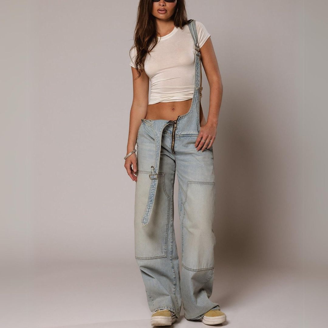 Harper Denim Overalls - Melbourne Meadow