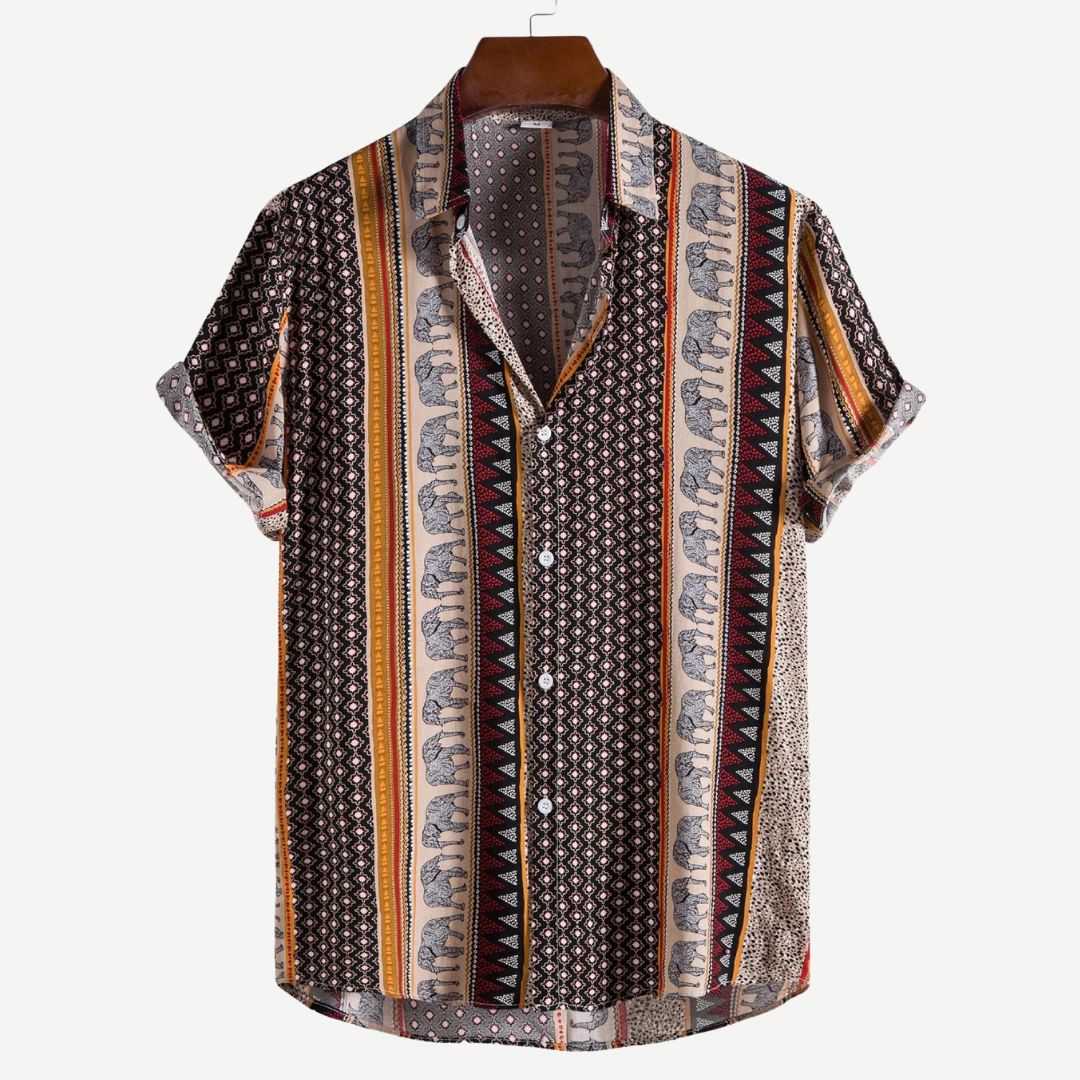 Elephant Geometric Shirt - Melbourne Meadow