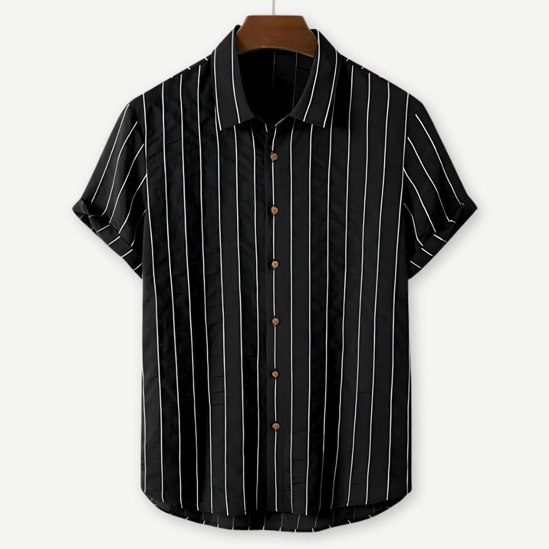 Relaxed Pinstripe Shirt - Melbourne Meadow