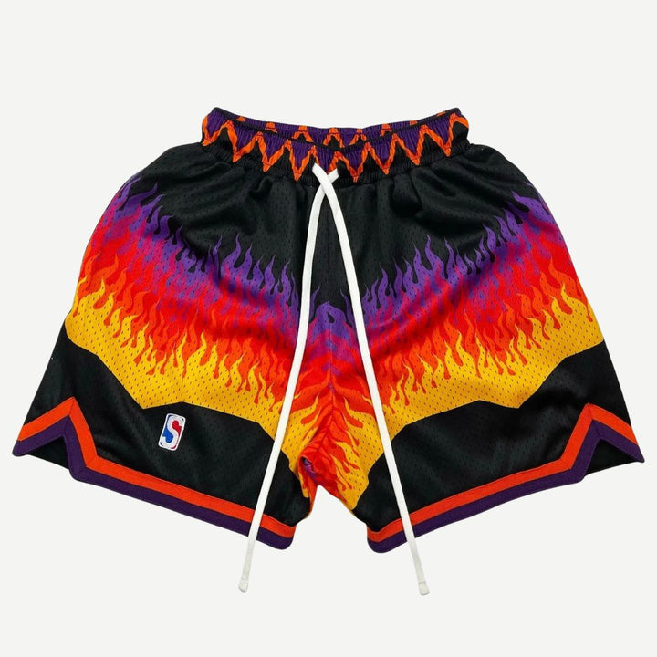 Retro Hooper Shorts - Melbourne Meadow