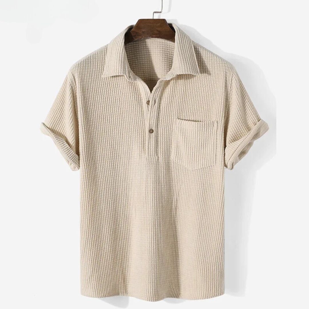 Relaxed Textured Polo - Melbourne Meadow