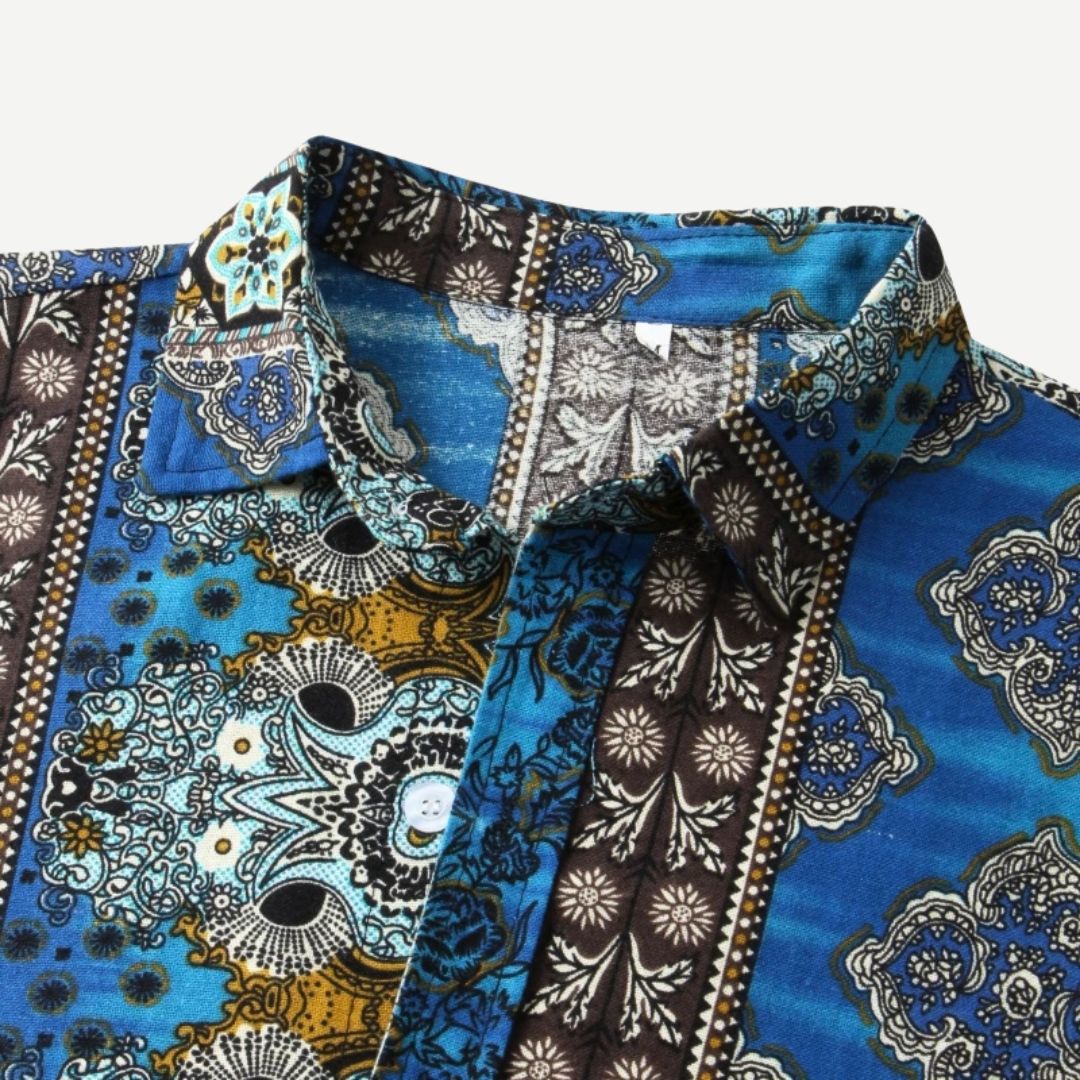 Relaxed Mosaic Majesty Shirt - Melbourne Meadow