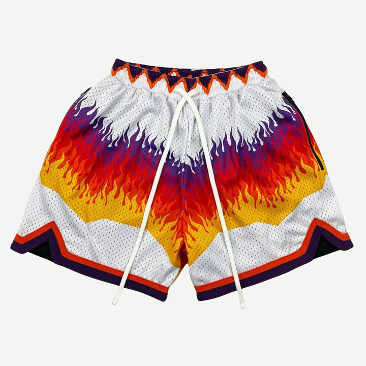 Retro Hooper Shorts - Melbourne Meadow