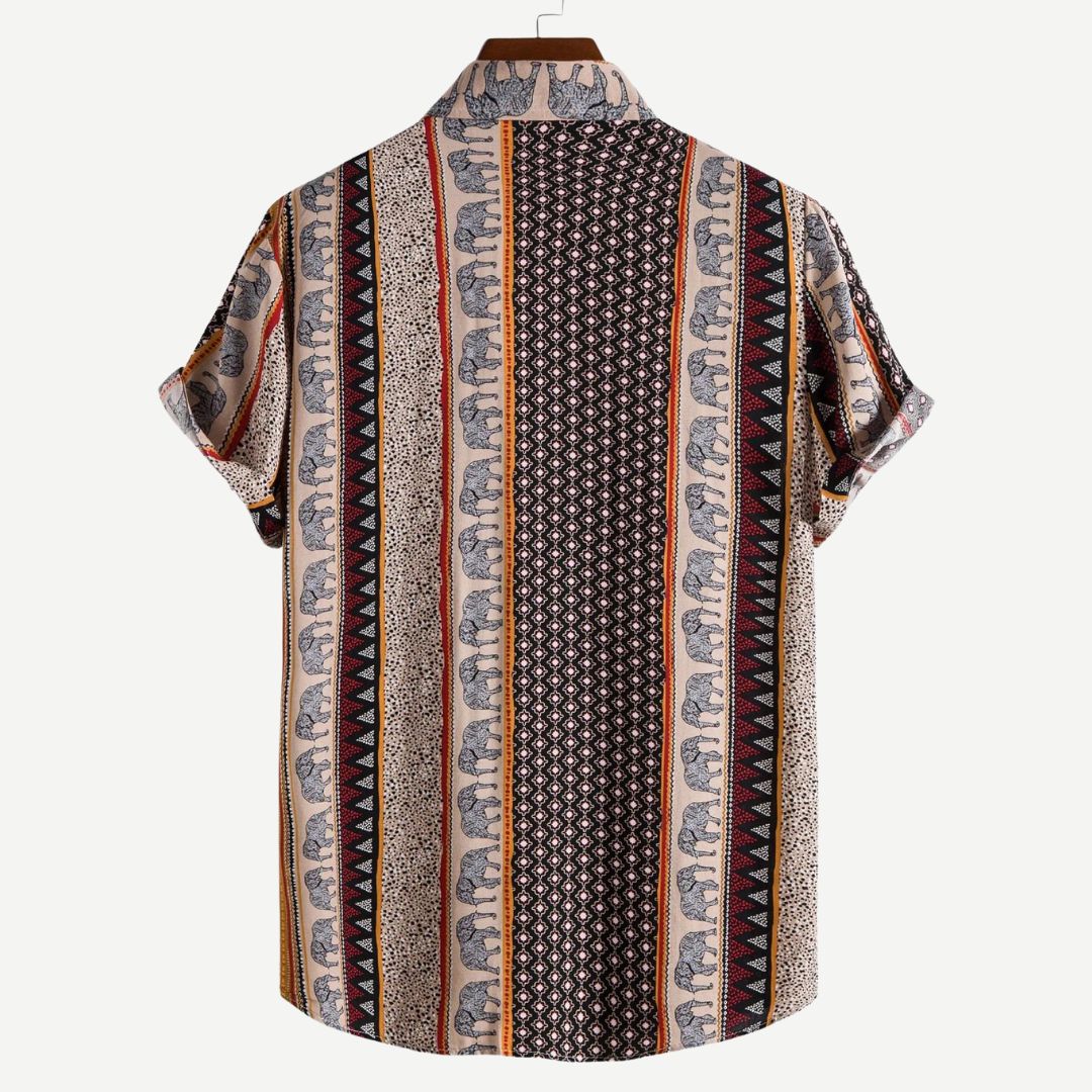 Elephant Geometric Shirt - Melbourne Meadow