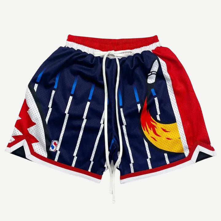 Retro Hooper Shorts - Melbourne Meadow