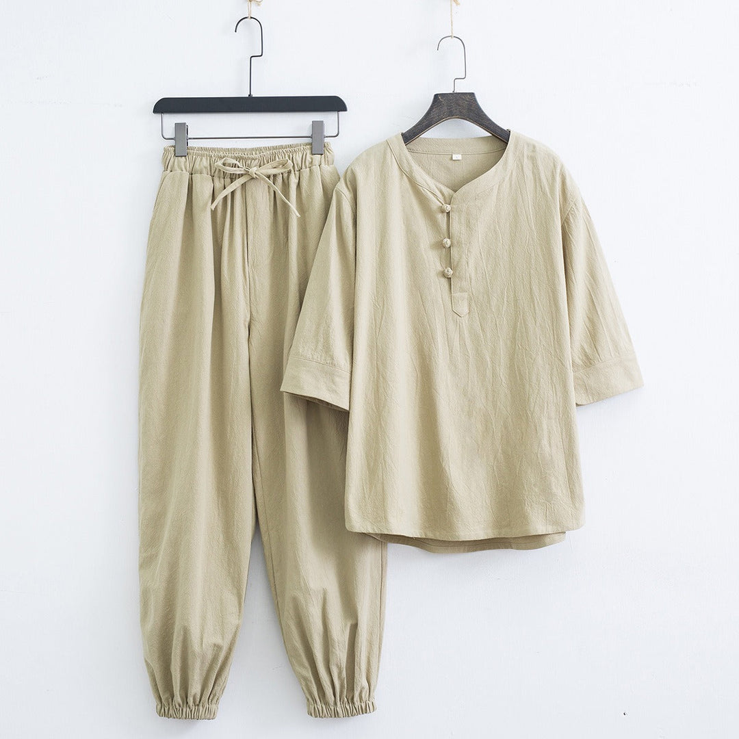 Zaranta Linen Two Piece Set - Melbourne Meadow