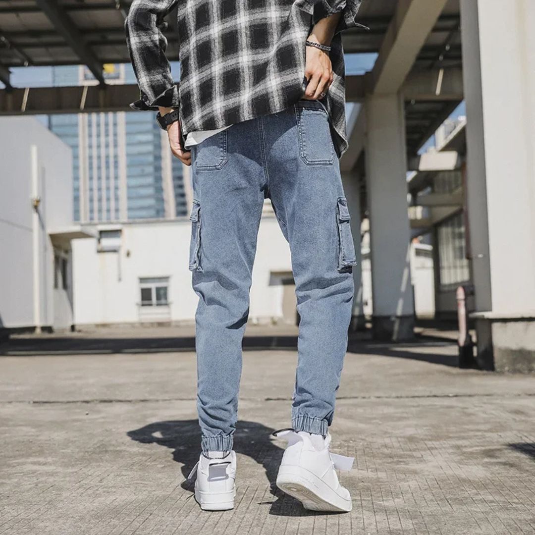 Utility Denim Joggers - Melbourne Meadow