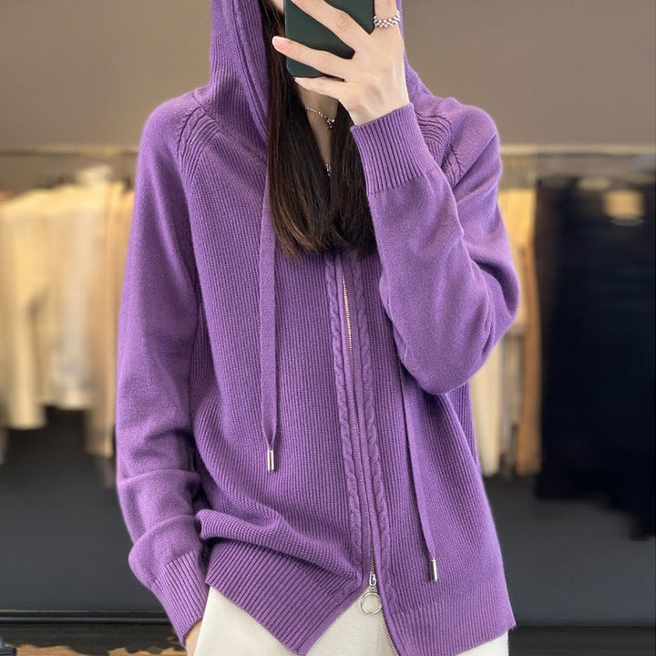 Florence Zipper Hoodie - Melbourne Meadow