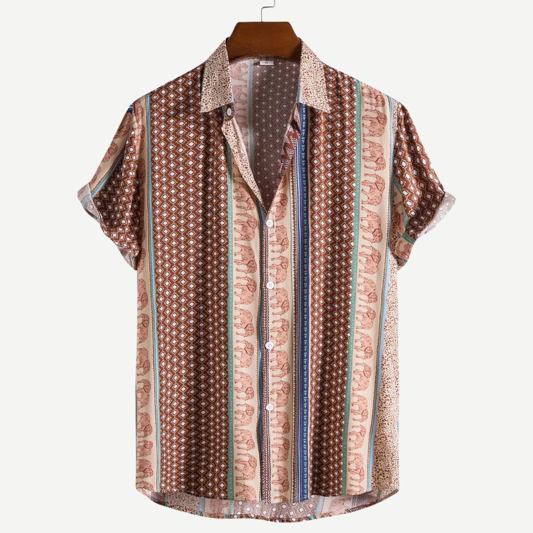 Elephant Geometric Shirt - Melbourne Meadow