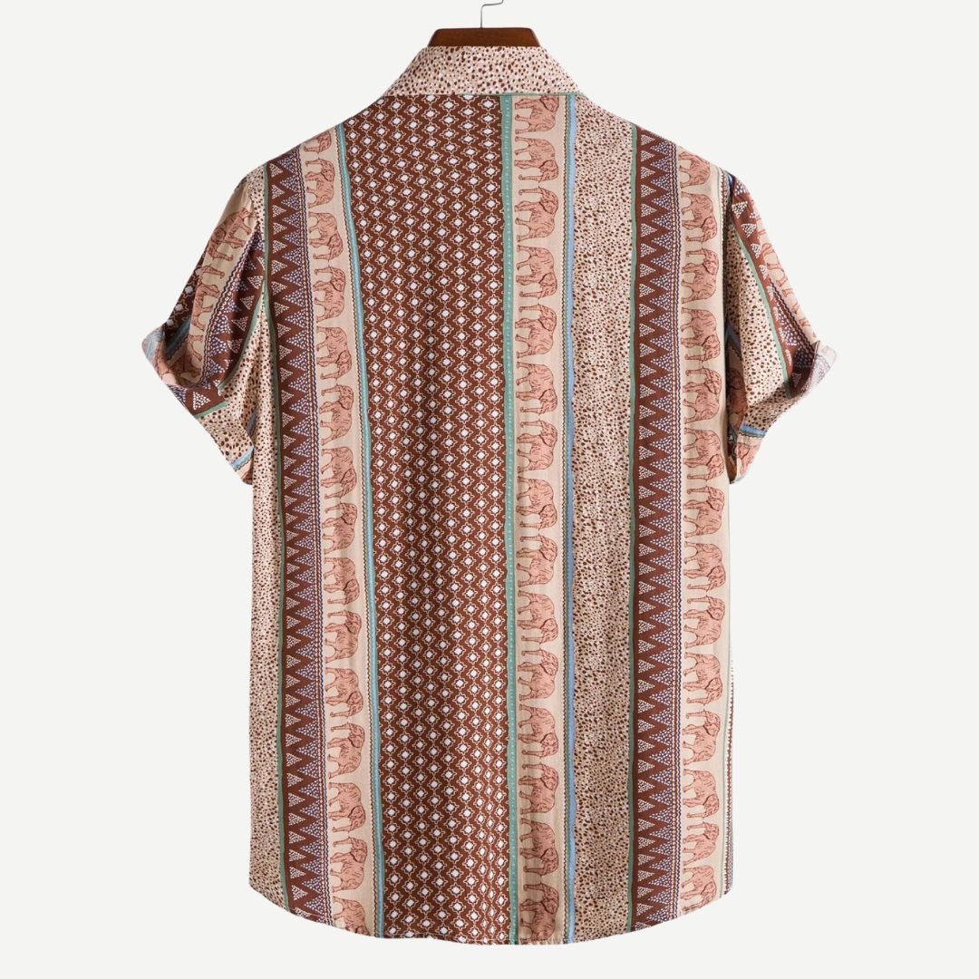 Elephant Geometric Shirt - Melbourne Meadow