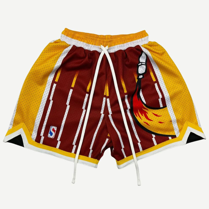 Retro Hooper Shorts - Melbourne Meadow