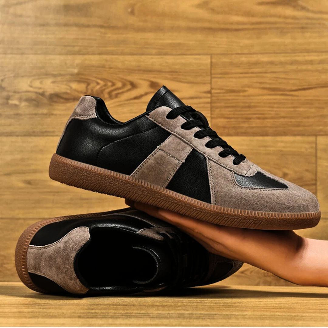 Premium Leather + Suede Sneakers - Melbourne Meadow