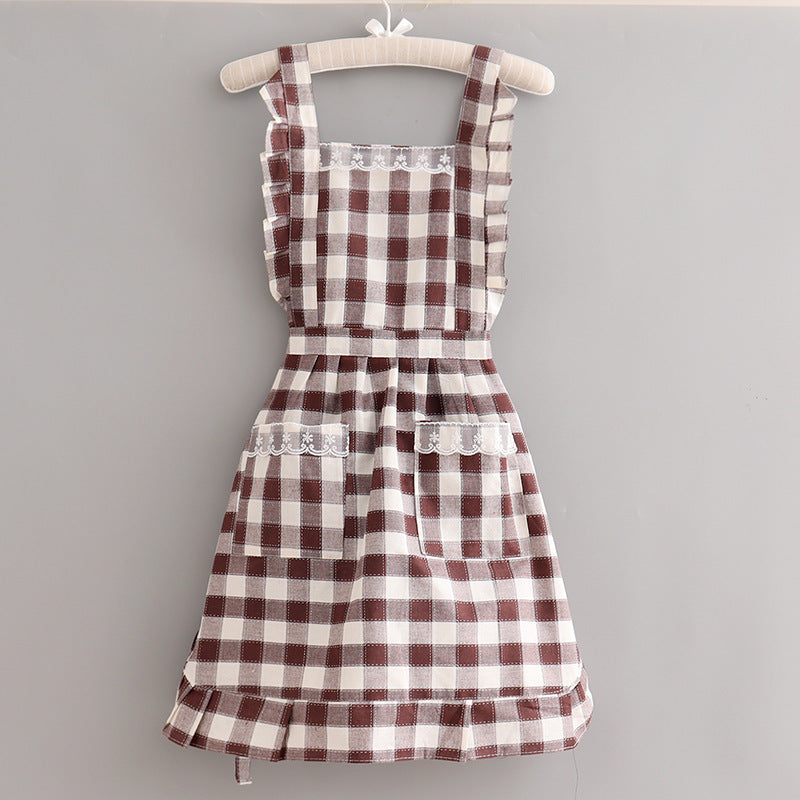 Plaid Farmhouse Apron - Melbourne Meadow