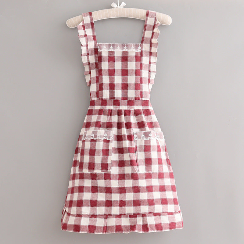 Plaid Farmhouse Apron - Melbourne Meadow