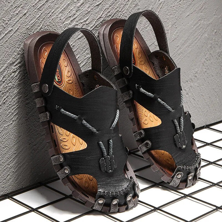 Tribal Genuine Leather Sandals - Melbourne Meadow