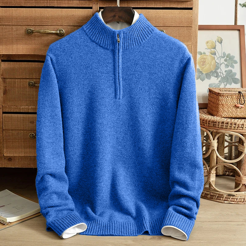 Alicante Cashmere Half-Zip - Melbourne Meadow