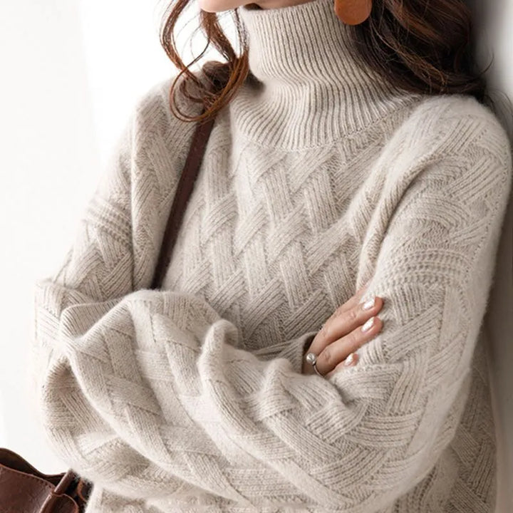 Valentina Cashmere Turtleneck - Melbourne Meadow