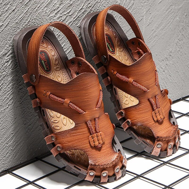 Tribal Genuine Leather Sandals - Melbourne Meadow