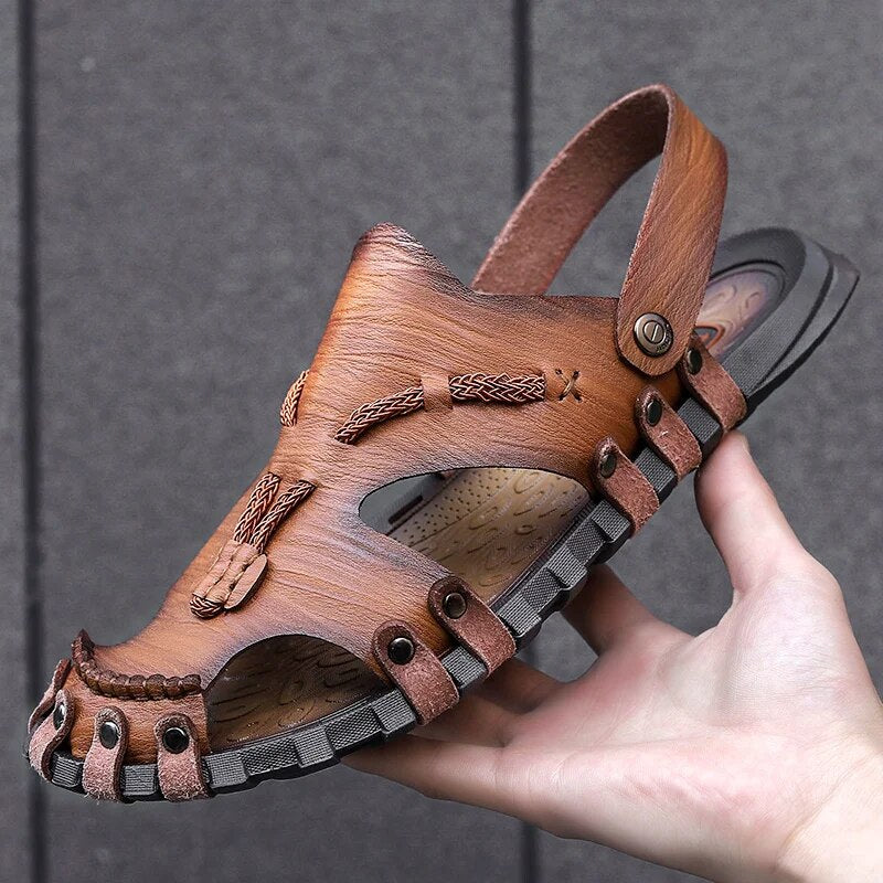 Tribal Genuine Leather Sandals - Melbourne Meadow