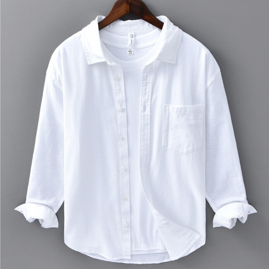 Tropicana 100% Linen Shirt - Melbourne Meadow