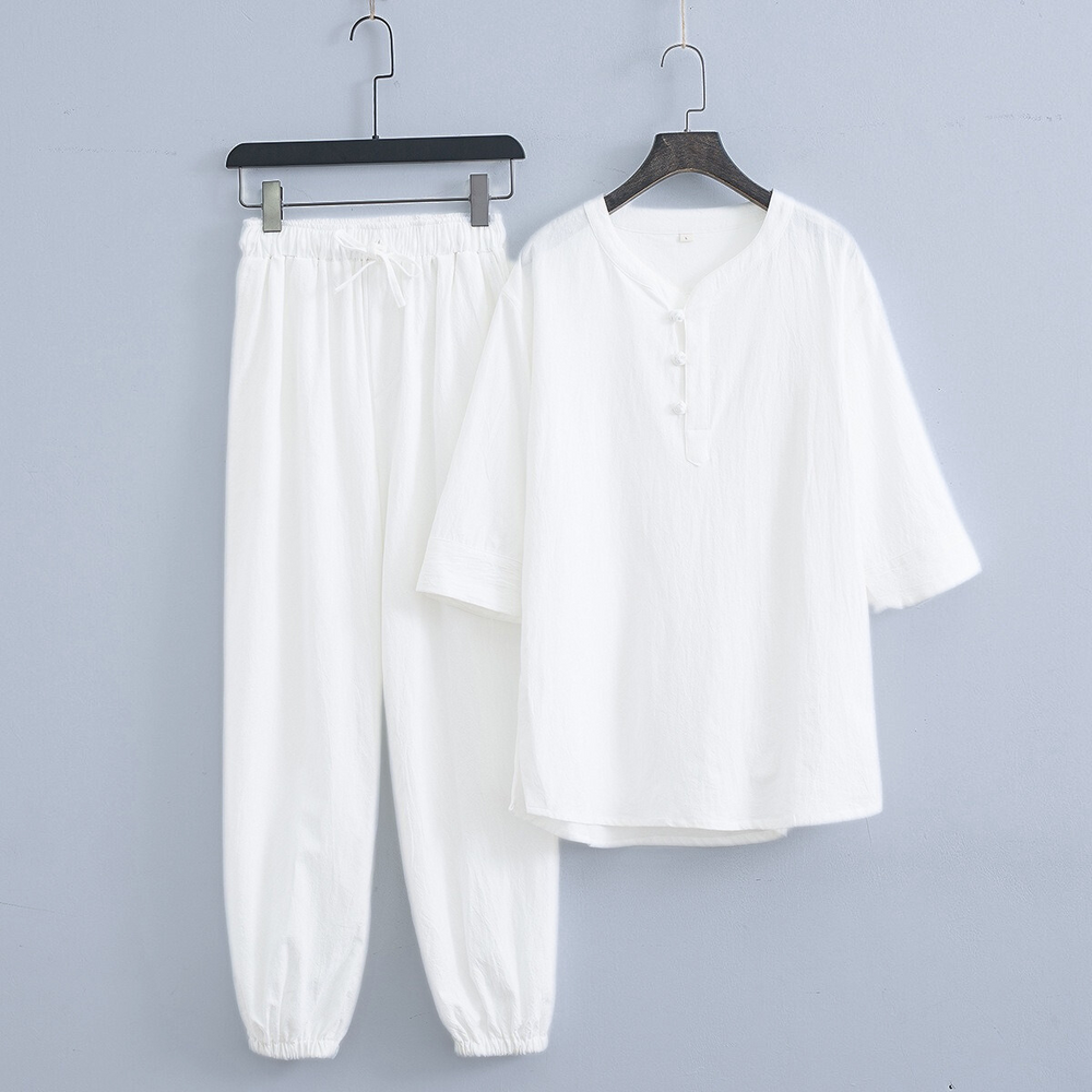 Zaranta Linen Two Piece Set - Melbourne Meadow