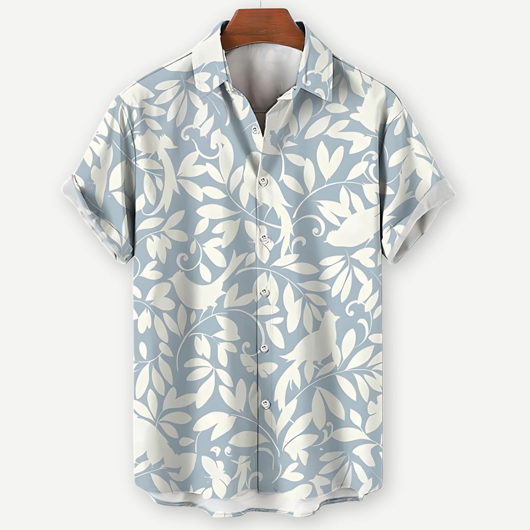 Relaxed Ivory Vines Shirt - Melbourne Meadow