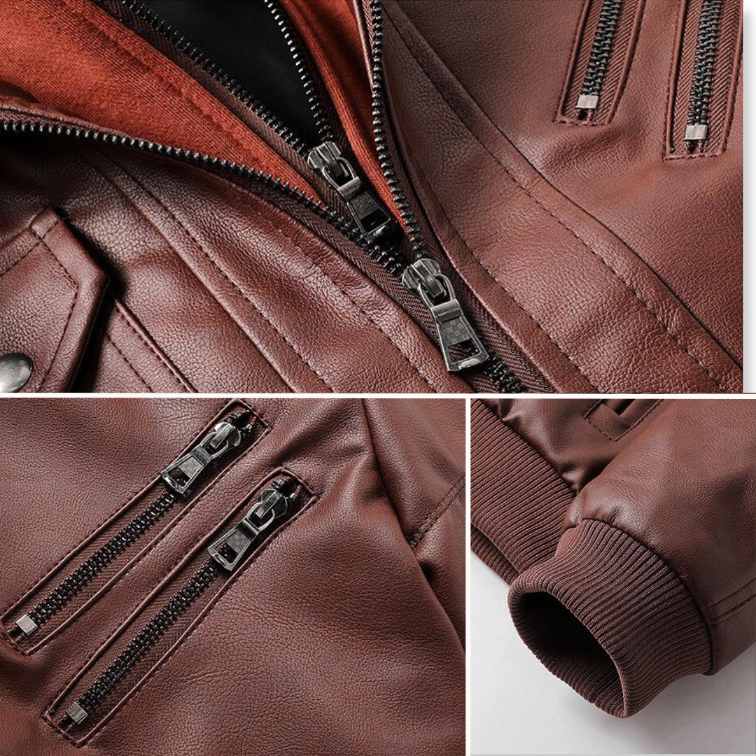 Archibald Premium Leather Jacket - Melbourne Meadow