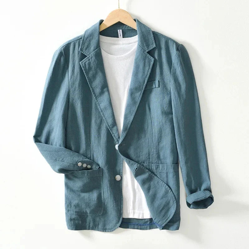 Luminara Linen Blazer - Melbourne Meadow