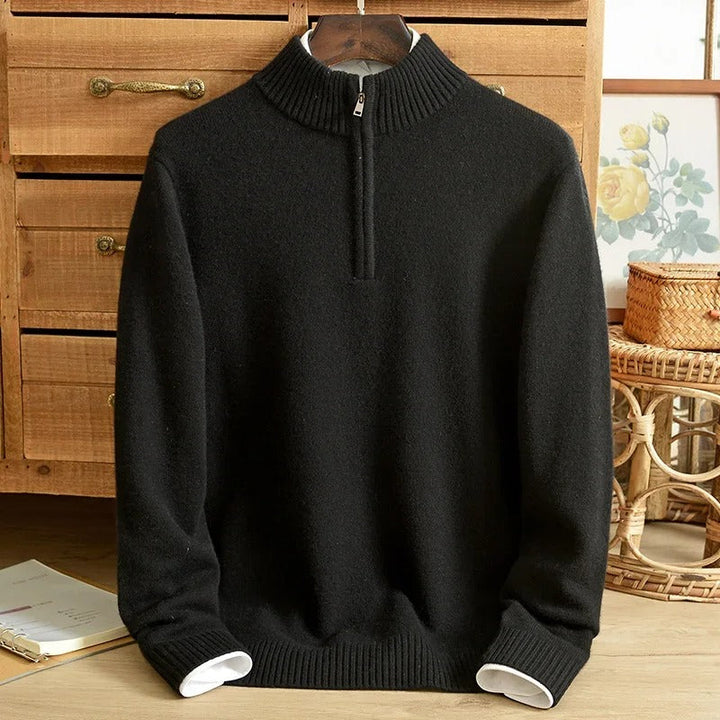 Alicante Cashmere Half-Zip - Melbourne Meadow